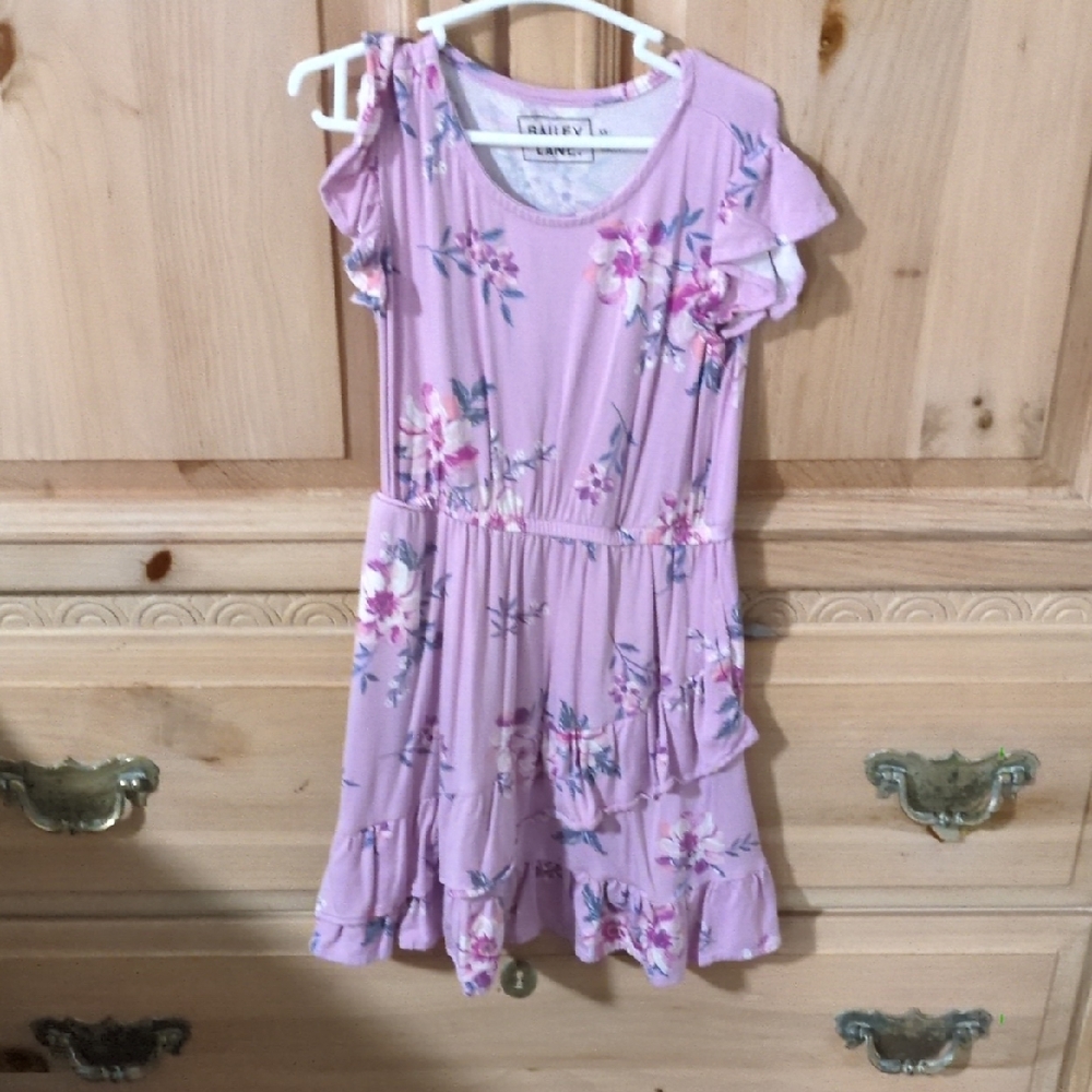 Lovely Lavender Floral Dress for Kids